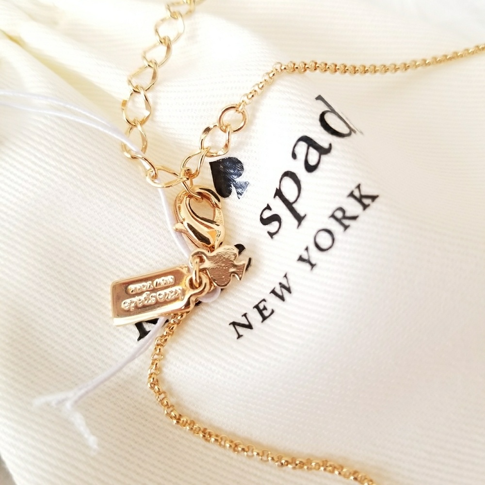 Kate Spade Ma Cherie Cherry Gold Pendant Necklace - Picture 3 of 4